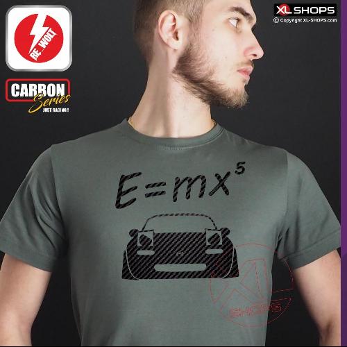 T-shirt homme E = MX5 NA gris diesel / carbone M-JUJIRO MAZDA